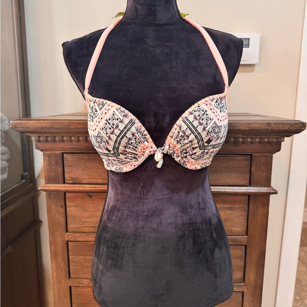 VS Patterned Halter Bikini Top